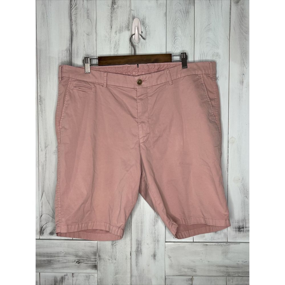 MENS BALLIN DUSTY PINK STRETCH COTTON BLEND SUMMER‎ CHINO WALK GOLF SHORTS 42